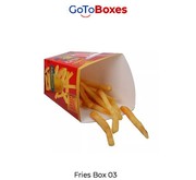 Custom French Fry Boxes Packaging Discount at GoToBoxes